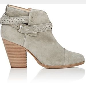 Rag & Bone Grey Suede Booties